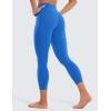 imageCRZ YOGA Butterluxe High Waisted Capris Workout Leggings for Women 23  Lounge Buttery Soft Yoga PantsSparkle Blue