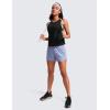 imageCRZ YOGA Pima Cotton High Neck Cropped Tank Tops for Women Crop Athletic Gym Workout Sleeveless ShirtsBlack