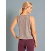 imageCRZ YOGA Pima Cotton High Neck Cropped Tank Tops for Women Crop Athletic Gym Workout Sleeveless ShirtsMortar Color