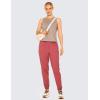 imageCRZ YOGA Pima Cotton High Neck Cropped Tank Tops for Women Crop Athletic Gym Workout Sleeveless ShirtsMortar Color