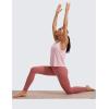 imageCRZ YOGA Pima Cotton High Neck Cropped Tank Tops for Women Crop Athletic Gym Workout Sleeveless ShirtsStrawberry Pink