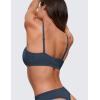 imageCRZ YOGA Softhold Womens Double Lined Bralettes  Scoop Neck Adjustable Straps Unlined Cami Wireless TShirt Everyday BraSargasso