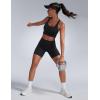 imageCRZ YOGA Women Butterbreeze Athletic Biker Shorts 6 Inches  High Waist Workout Gym Running Volleyball Yoga SpandexBlack