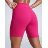 imageCRZ YOGA Women Butterbreeze Athletic Biker Shorts 6 Inches  High Waist Workout Gym Running Volleyball Yoga SpandexGranita Pink