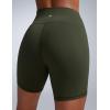 imageCRZ YOGA Women Butterbreeze Athletic Biker Shorts 6 Inches  High Waist Workout Gym Running Volleyball Yoga SpandexOlive Green