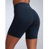 imageCRZ YOGA Women Butterbreeze Athletic Biker Shorts 6 Inches  High Waist Workout Gym Running Volleyball Yoga SpandexTrue Navy
