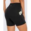 imageCRZ YOGA Womens Butterluxe Biker Shorts with Pockets 5 Inches  High Waisted Volleyball Workout Athletic YogaBlack