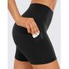 imageCRZ YOGA Womens Butterluxe Biker Shorts with Pockets 5 Inches  High Waisted Volleyball Workout Athletic YogaBlack