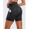 imageCRZ YOGA Womens Butterluxe Biker Shorts with Pockets 5 Inches  High Waisted Volleyball Workout Athletic YogaDark Grey Camouflage 2