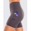 imageCRZ YOGA Womens Butterluxe Biker Shorts with Pockets 5 Inches  High Waisted Volleyball Workout Athletic YogaTornado Grey