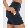 imageCRZ YOGA Womens Butterluxe Biker Shorts with Pockets 5 Inches  High Waisted Volleyball Workout Athletic YogaTrue Navy