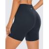 imageCRZ YOGA Womens Butterluxe Biker Shorts with Pockets 5 Inches  High Waisted Volleyball Workout Athletic YogaTrue Navy