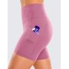 imageCRZ YOGA Womens Butterluxe Biker Shorts with Pockets 5 Inches  High Waisted Volleyball Workout Athletic YogaVelvet Dust