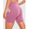 imageCRZ YOGA Womens Butterluxe Biker Shorts with Pockets 5 Inches  High Waisted Volleyball Workout Athletic YogaVelvet Dust