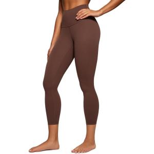 imageCRZ YOGA Butterluxe High Waisted Capris Workout Leggings for Women 23  Lounge Buttery Soft Yoga PantsCoffee Brown