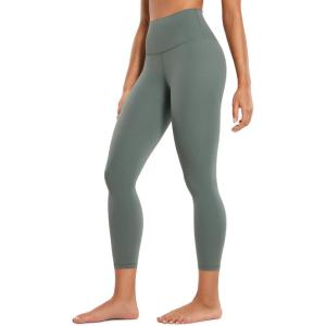 imageCRZ YOGA Butterluxe High Waisted Capris Workout Leggings for Women 23  Lounge Buttery Soft Yoga PantsGrey Sage