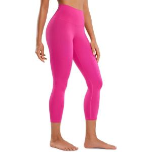imageCRZ YOGA Butterluxe High Waisted Capris Workout Leggings for Women 23  Lounge Buttery Soft Yoga PantsHibiscus Purple