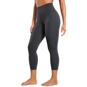 imageCRZ YOGA Butterluxe High Waisted Capris Workout Leggings for Women 23  Lounge Buttery Soft Yoga PantsMysterious Grey