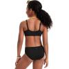 imageCRZ YOGA Girls Swimsuit 2 Piece Bikini Set  Scoop Neck Adjustable Straps Padded Tops and Bottoms Beach Sports Bathing SuitBlack