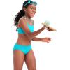 imageCRZ YOGA Girls Swimsuit 2 Piece Bikini Set  Scoop Neck Adjustable Straps Padded Tops and Bottoms Beach Sports Bathing SuitTurquoise