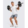 imageCRZ YOGA Mens Linerless Workout Shorts  7 Quick Dry for Running Sports Athletic Gym with PocketsDark Carbon