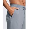 imageCRZ YOGA Mens Linerless Workout Shorts  7 Quick Dry for Running Sports Athletic Gym with PocketsDark Carbon