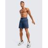 imageCRZ YOGA Mens Linerless Workout Shorts  7 Quick Dry for Running Sports Athletic Gym with PocketsElectric Blue