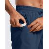 imageCRZ YOGA Mens Linerless Workout Shorts  7 Quick Dry for Running Sports Athletic Gym with PocketsElectric Blue