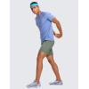 imageCRZ YOGA Mens Linerless Workout Shorts  7 Quick Dry for Running Sports Athletic Gym with PocketsGrey Sage