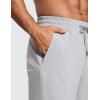 imageCRZ YOGA Mens Linerless Workout Shorts  7 Quick Dry for Running Sports Athletic Gym with PocketsGull Gray