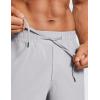 imageCRZ YOGA Mens Linerless Workout Shorts  7 Quick Dry for Running Sports Athletic Gym with PocketsGull Gray