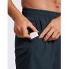 imageCRZ YOGA Mens Linerless Workout Shorts  7 Quick Dry for Running Sports Athletic Gym with PocketsInk Gray