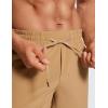 imageCRZ YOGA Mens Linerless Workout Shorts  7 Quick Dry for Running Sports Athletic Gym with PocketsKhaki Sand