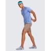 imageCRZ YOGA Mens Linerless Workout Shorts  7 Quick Dry for Running Sports Athletic Gym with PocketsMineral Brown