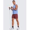 imageCRZ YOGA Mens Linerless Workout Shorts  7 Quick Dry for Running Sports Athletic Gym with PocketsSavannah
