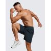 imageCRZ YOGA Mens Linerless Workout Shorts  7 Quick Dry for Running Sports Athletic Gym with PocketsTrue Navy