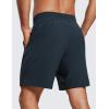 imageCRZ YOGA Mens Linerless Workout Shorts  7 Quick Dry for Running Sports Athletic Gym with PocketsTrue Navy