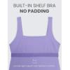 imageCRZ YOGA Women Butterluxe Sleeveless Tank Maternity Dress Split Ruched Pregnancy Square Neck Bodycon Casual Baby ShowerDark Lavender Purple