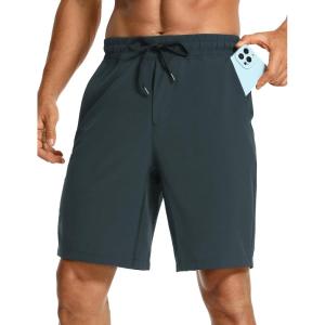 imageCRZ YOGA Mens Linerless Workout Shorts  7 Quick Dry for Running Sports Athletic Gym with PocketsMelanite