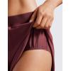 imageCRZ YOGA Running Shorts for Women High Waisted V Split for Gym Workout Athletic Track with Liner Breathable Quick DryRed Merlot