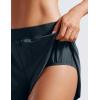 imageCRZ YOGA Running Shorts for Women High Waisted V Split for Gym Workout Athletic Track with Liner Breathable Quick DryTrue Navy