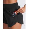 imageCRZ YOGA High Waisted Dolphin Shorts for Women 3 for Running Athletic Workout Gym with Zipper Pockets LinerBlack