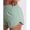 imageCRZ YOGA High Waisted Dolphin Shorts for Women 3 for Running Athletic Workout Gym with Zipper Pockets LinerGreen Palm Court