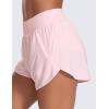 imageCRZ YOGA High Waisted Dolphin Shorts for Women 3 for Running Athletic Workout Gym with Zipper Pockets LinerStrawberry Pink