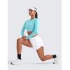 imageCRZ YOGA High Waisted Dolphin Shorts for Women 3 for Running Athletic Workout Gym with Zipper Pockets LinerWhite