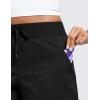 imageCRZ YOGA Lightweight Casual Shorts for Women 35quot High Waisted Linerless Athletic Running Hiking Shorts with Zip PocketsBlack