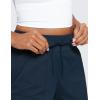 imageCRZ YOGA Lightweight Casual Shorts for Women 35quot High Waisted Linerless Athletic Running Hiking Shorts with Zip PocketsInk Blue