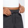 imageCRZ YOGA Lightweight Casual Shorts for Women 35quot High Waisted Linerless Athletic Running Hiking Shorts with Zip PocketsInk Gray
