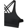 imageCRZ YOGA Butterbreeze Square Neck Sports Bras for Women  Strappy Thin Straps Wireless Workout Traning Padded Gym Cami TopBlack