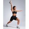 imageCRZ YOGA Butterbreeze Square Neck Sports Bras for Women  Strappy Thin Straps Wireless Workout Traning Padded Gym Cami TopBlack